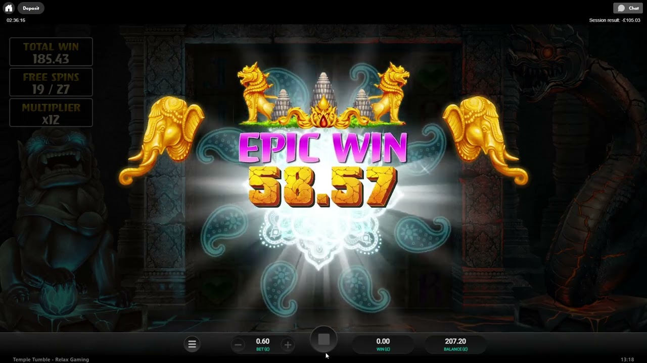 Temple Tumble Megaways - Mega Big Win