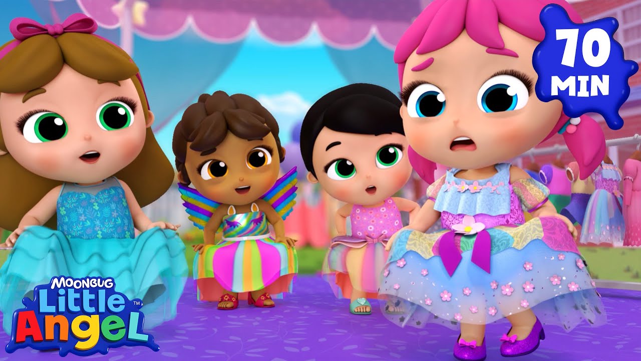 👑 How to Be a Princess! + More | Little Angel | Moonbug Kids - Dreamland Music & Sparkle Party ✨💖