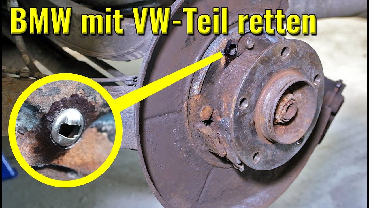 BMW ANKERBLECH reparieren OHNE SCHWEISSEN oder Radlager-Wechsel | Handbremse Ankerplatte