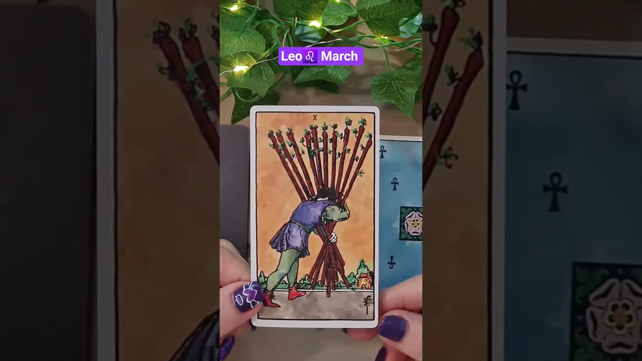 Leo March. It's time to move away from the toxic burdens #leo #tarot #inspiration #zodiac #leotarot