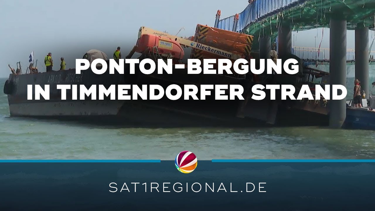 Losgerissener Ponton: Bergung in Timmendorfer Strand gestartet