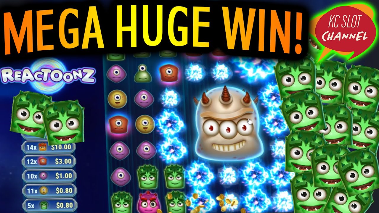 MEGA INSANE WIN ON REACTOONZ! by Play 'n Go! COMPILATION!