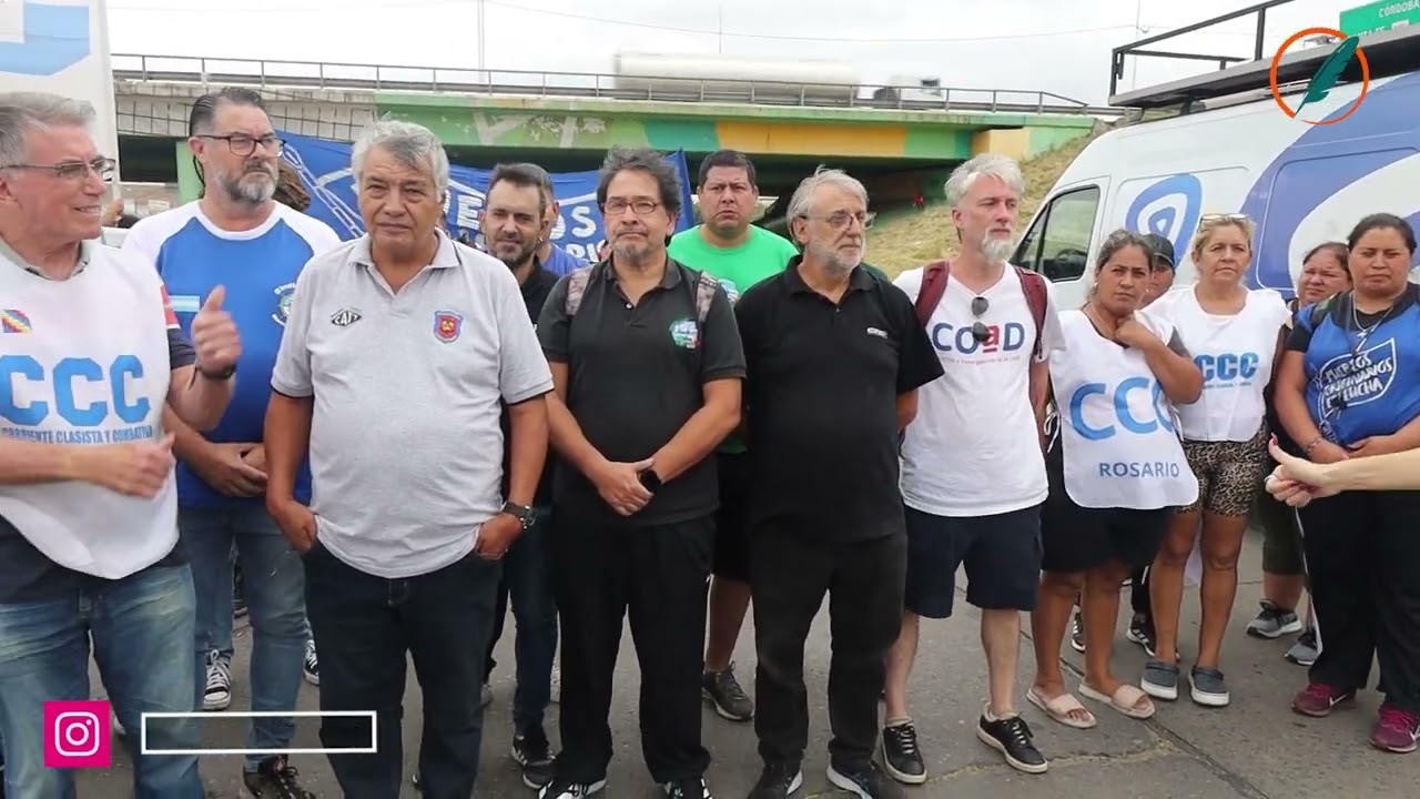 Protesta en Circunvalación y Perón: “Rosario está de pie diciéndole que no a la reforma laboral”