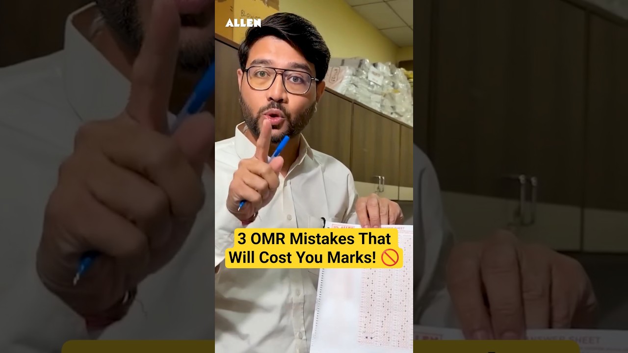 3 OMR Mistakes That Will Cost You Marks! 🚫| The Truth About OMR Rejection! 😱 #neetpreparation