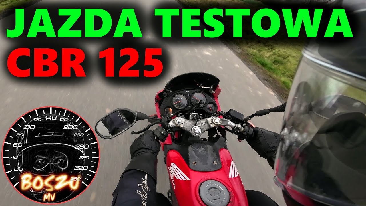 CBR 125 - JAZDA TESTOWA po naprawie