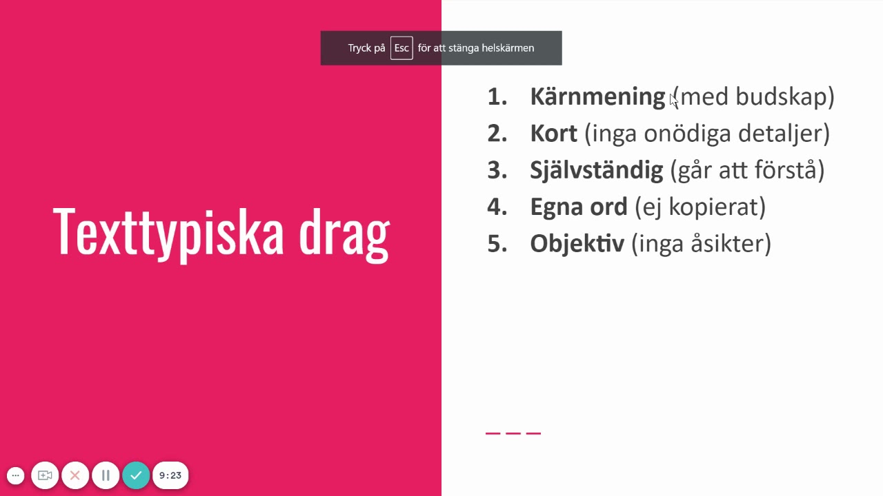 Exempeltext sammanfattning med budskap