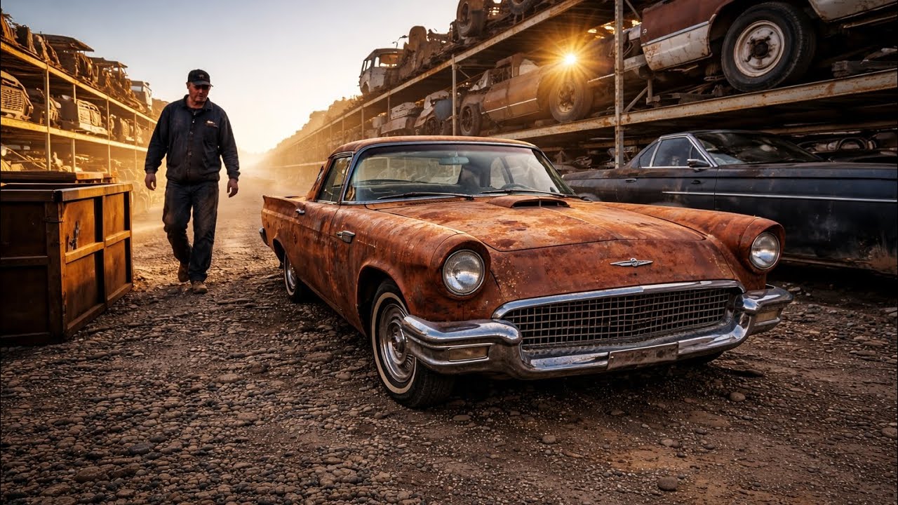 Abandoned 1957 Ford Thunderbird Restoration | From Rust to Classic Beauty