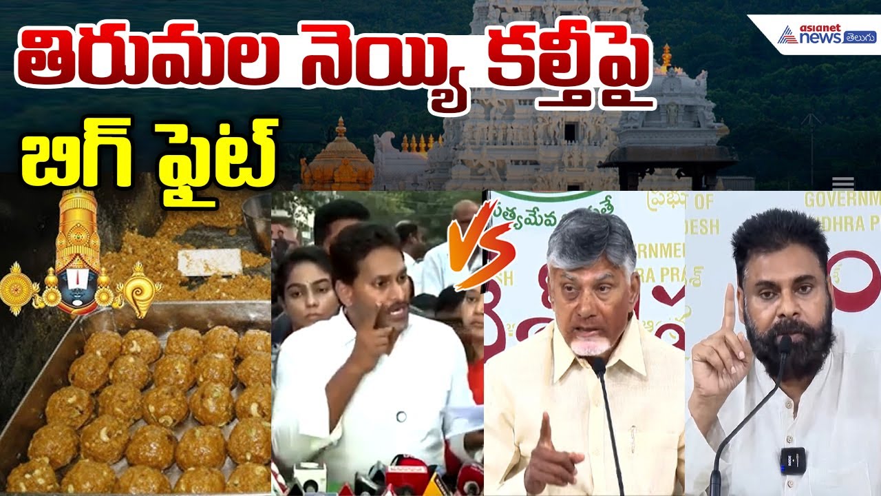 tirumala laddu controversy:  తిరుమల నెయ్యి కల్తీపై బిగ్ ఫైట్ | Tirumala Ghee | Tirumala Laddu