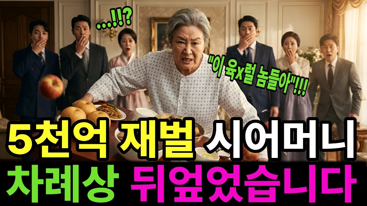 명절 차례음식 재료 살 때 돈없는 막내며느리만 짐 들게하는 시댁식구들, 5천억 재벌  시어머니의 복수