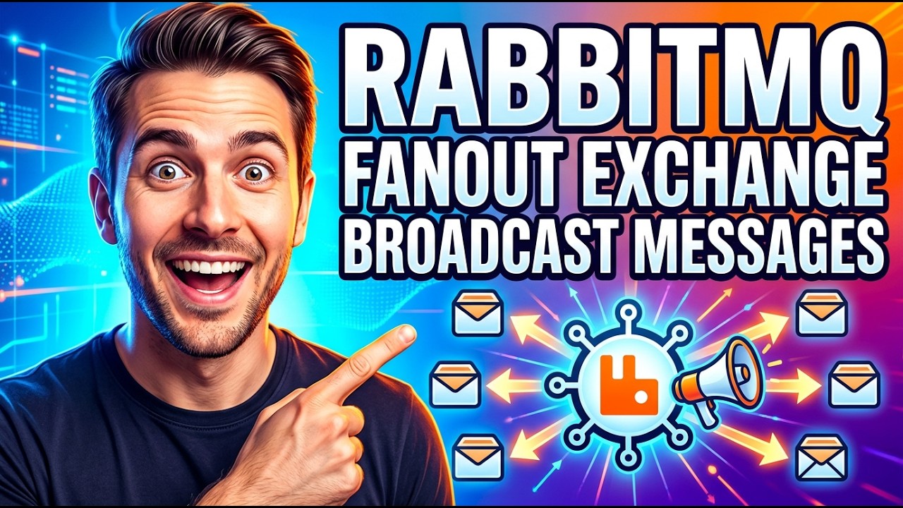 Fanout Exchange in RabbitMQ: Broadcast Messages to Multiple Queues | RabbitMQ tutorial