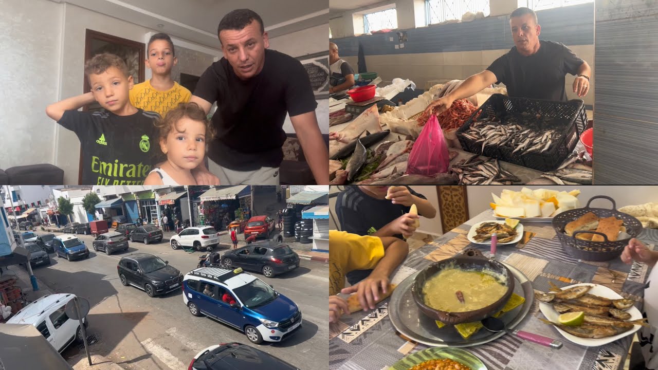جولة في سوق السمك 🦐🦞🐟 بحي الشبار مرتيل 📍وذكريات بيع السمك مع بلال 🥰🥰