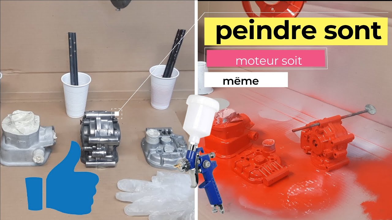 peindre sont moteur en alu