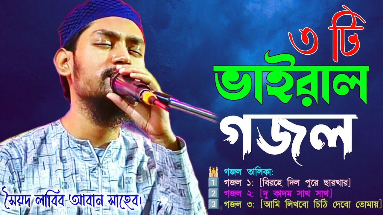 ৩ টি ভাইরাল গজল | সেরা ৩ টি গজল | সৈয়দ লাবিব আবান | New Gojol 2025 | Bangla Gojol