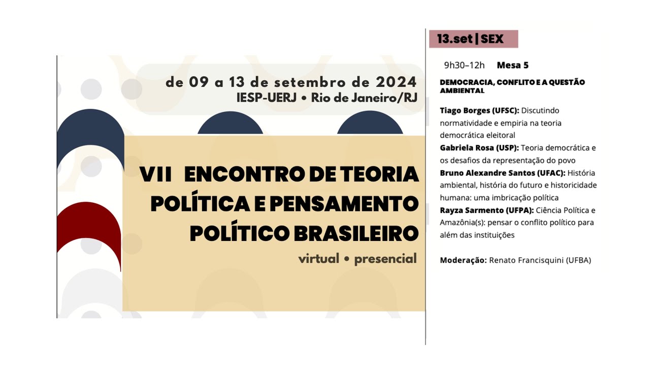 7 ETPPPB: Mesa 5 - DEMOCRACIA, CONFLITO E A QUESTÃO AMBIENTAL