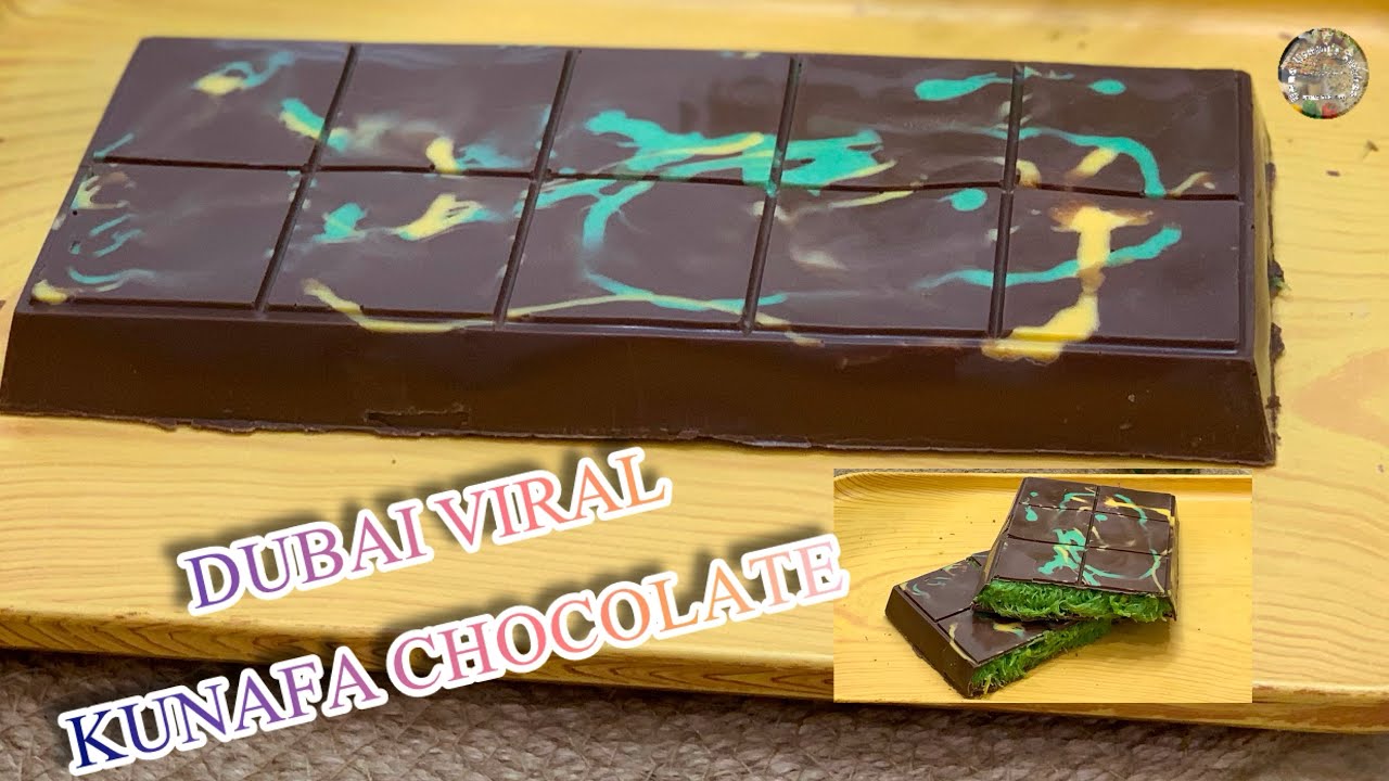 Dubai’s Viral Kunafa Chocolate |  Kunafa Chocolate | Delicious Dubai Kunafa Chocolate Recipe |