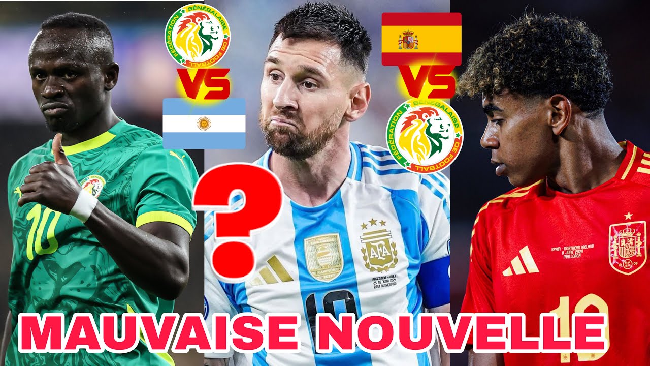 📰: LA FÉDÉRATION à recalé L'ARGENTINE & L'ESPAGNE en amical pour jouer contre la. 
