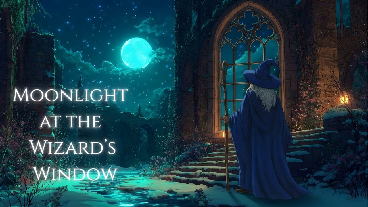 Medieval Fantasy Music for Focus & Calm | Moonlight at the Wizard’s Window