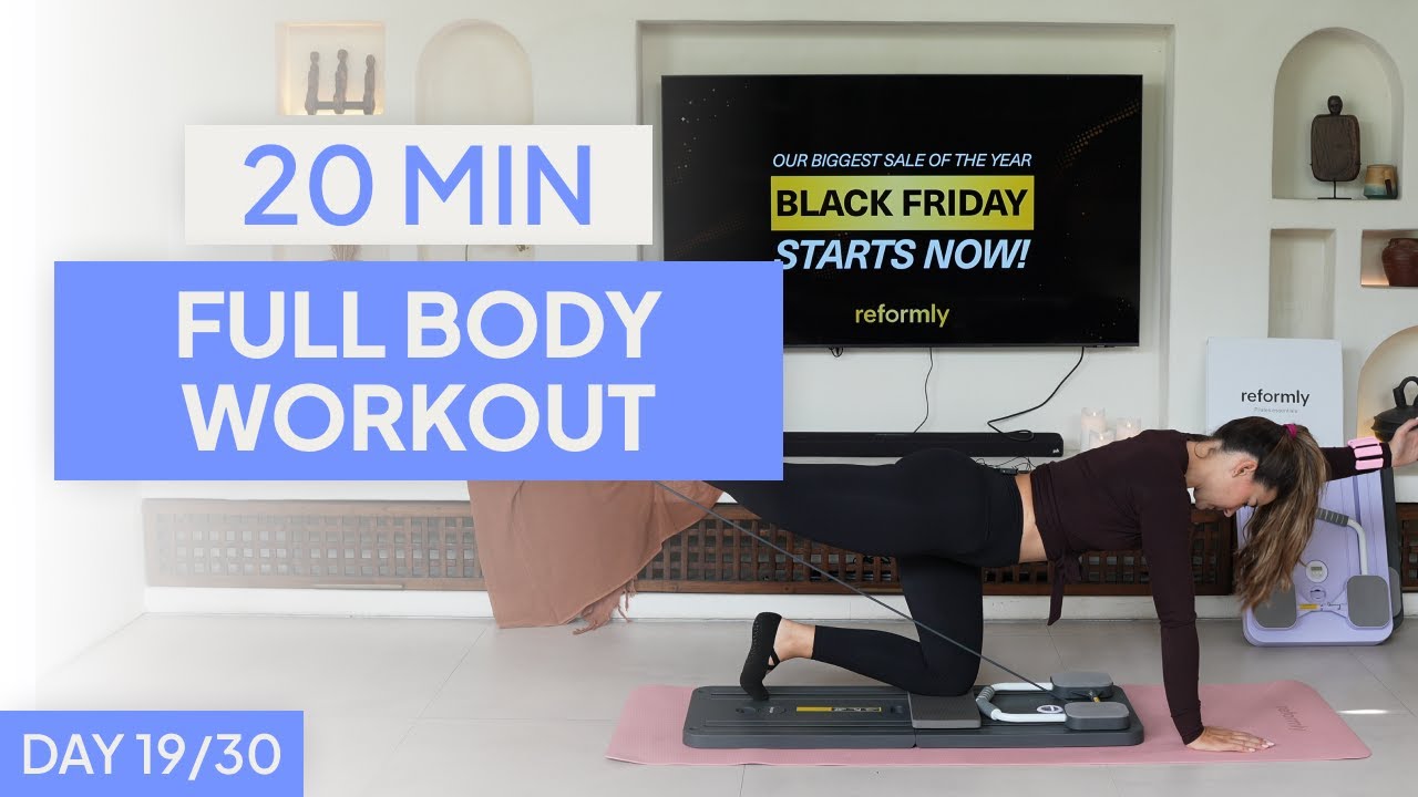 20-Minute Full Body Pilates Board Workout | Reformly Challenge | DAY 19