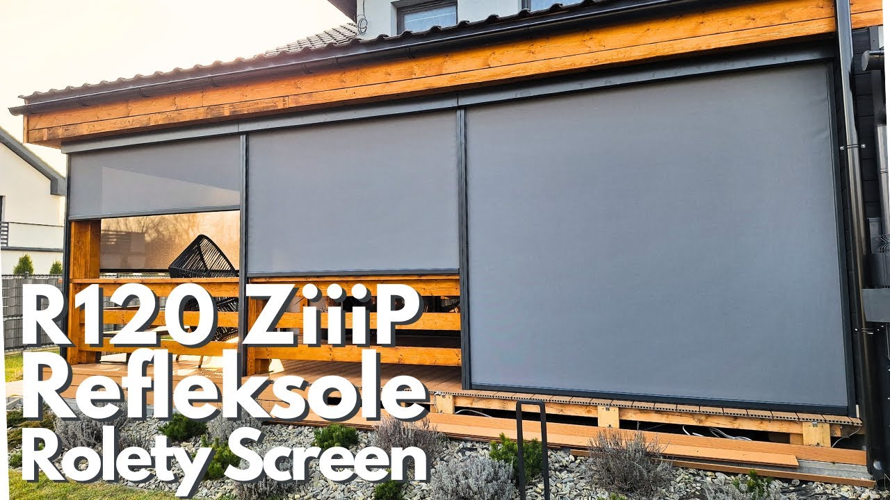 Refleksole Rolety Screen R120 ZiiiP na Tarasie