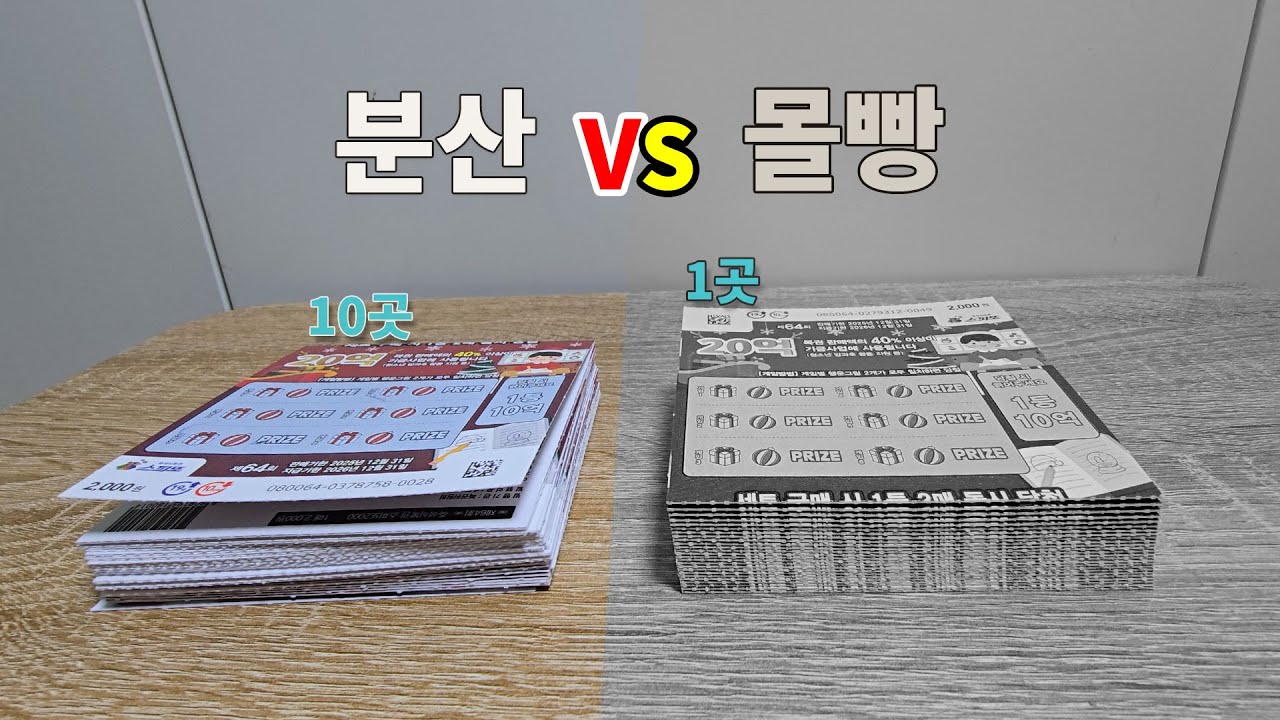 즉석복권 한 곳에서 10만 원 vs 10곳에서 1만 원, 뭐가 더 당첨될까?
