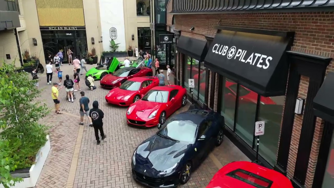 2024 Edina Car Show: Drone Footage of Ferrari Row