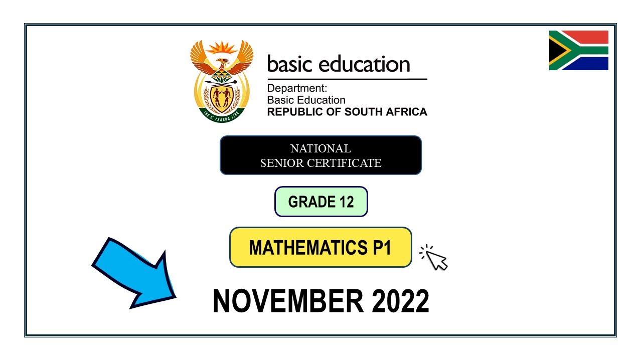 FULL MEMO Grade 12 Mathematics Paper 1 November 2022