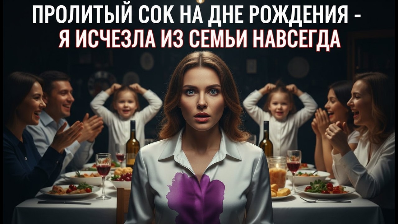 Пролитый сок на дне рождения: Я исчезла из семьи навсегда