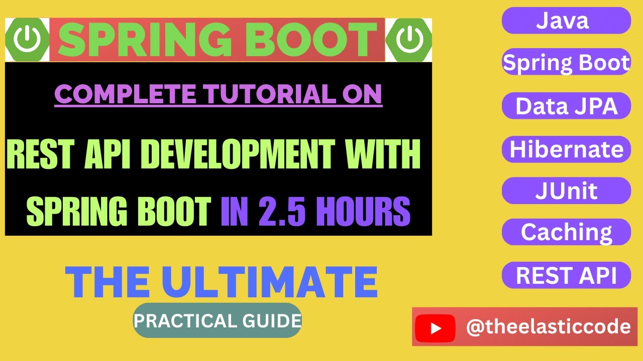 Complete Spring Boot REST API Tutorial | Build a Real-World Project from Scratch using Spring Boot