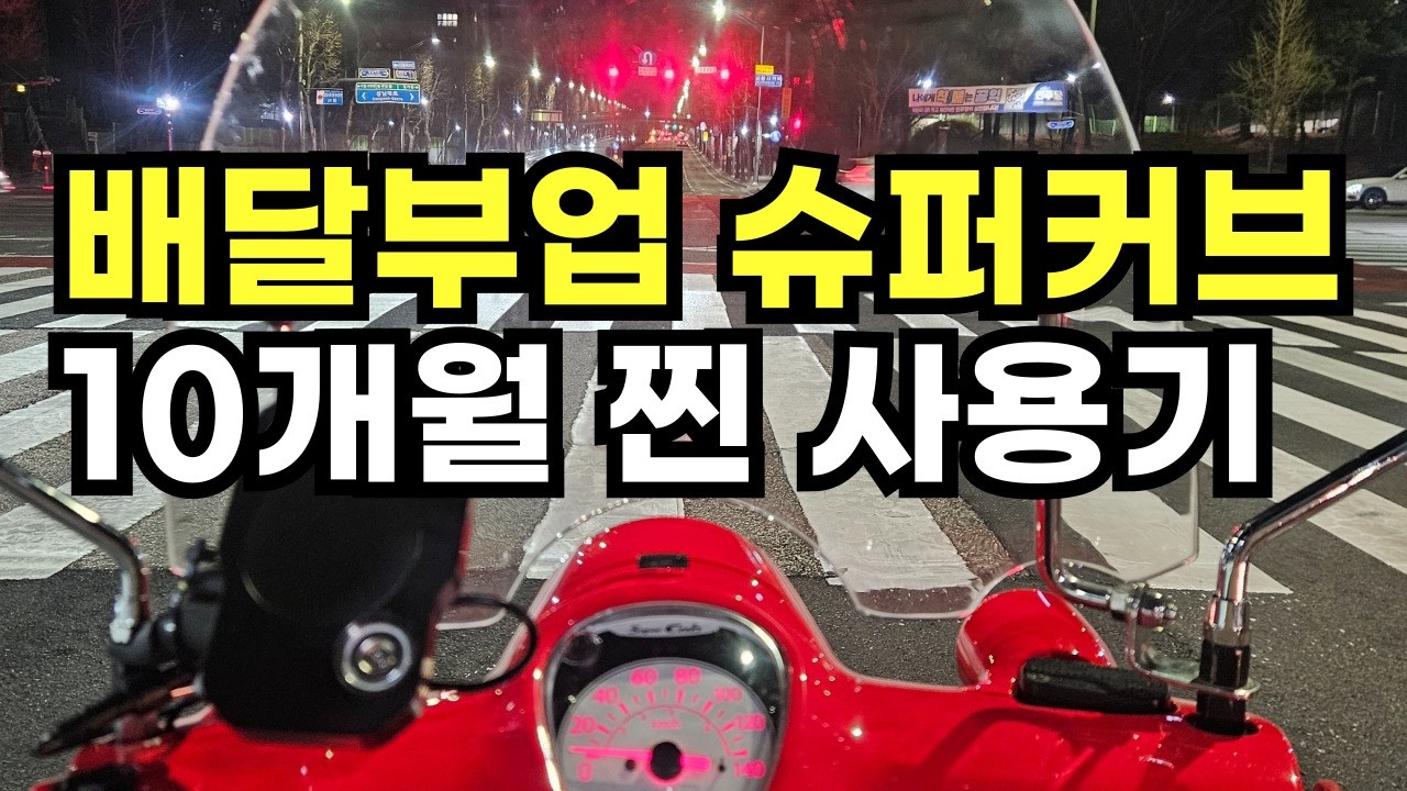 슈퍼커브로 직접 배달 부업 뛰어봄 (슈퍼커브의 장점, 단점, 혼다 오토바이 판매율 등 모든 것 비교)