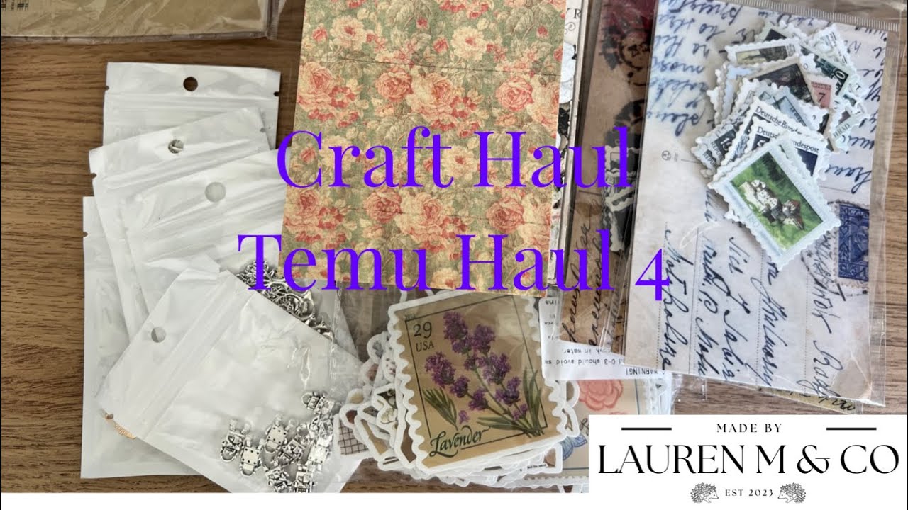 Temu Craft Haul 4 — бумага, наклейки, брелоки и многое другое