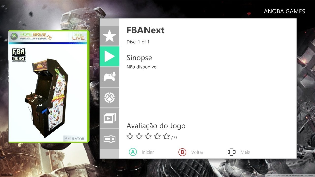 15 Minutos Jogando: Emulador FBA Next (Xbox 360) Full HD - 1080