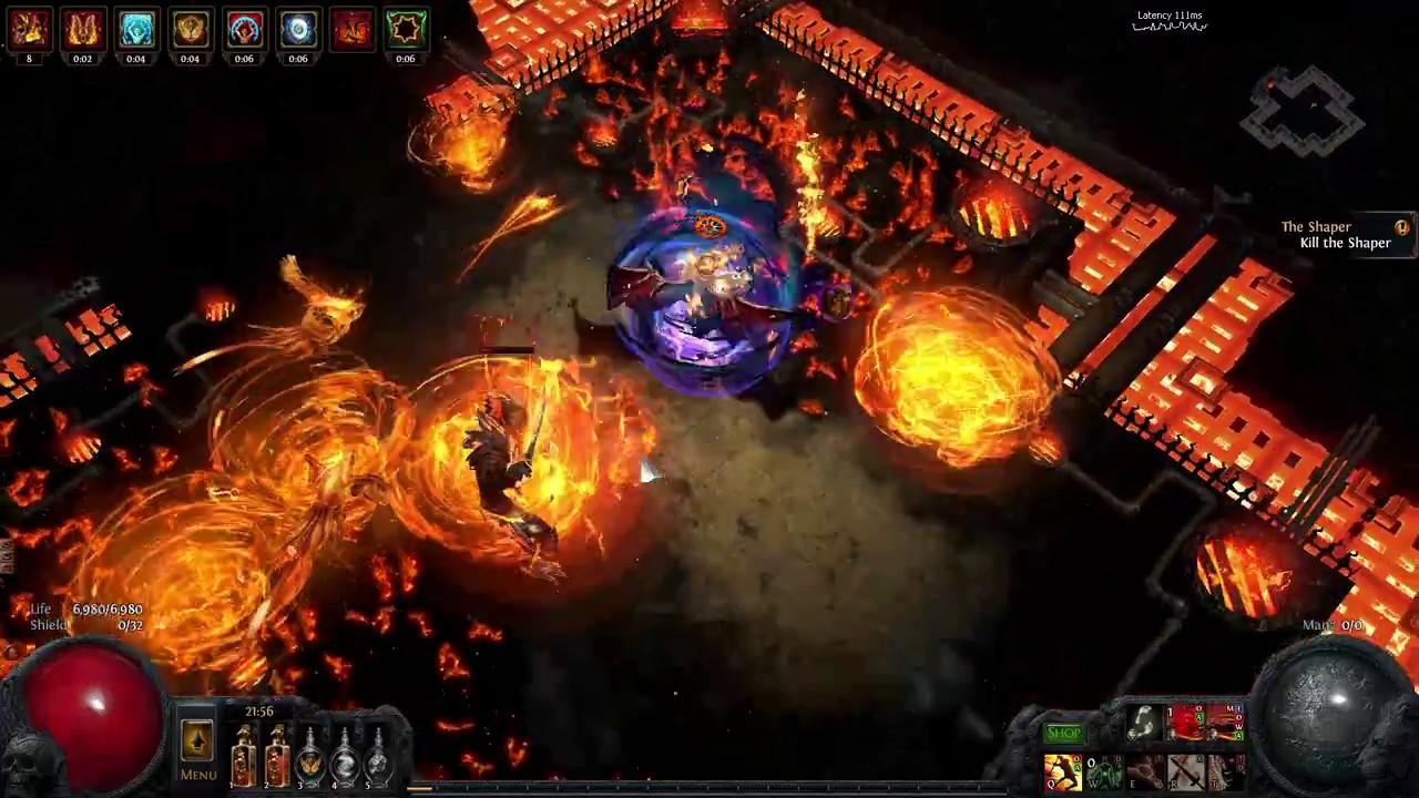 Path Of Exile: Guardian of the Phoenix (Boss Fight)  Ngamahu's Flame Cyclone