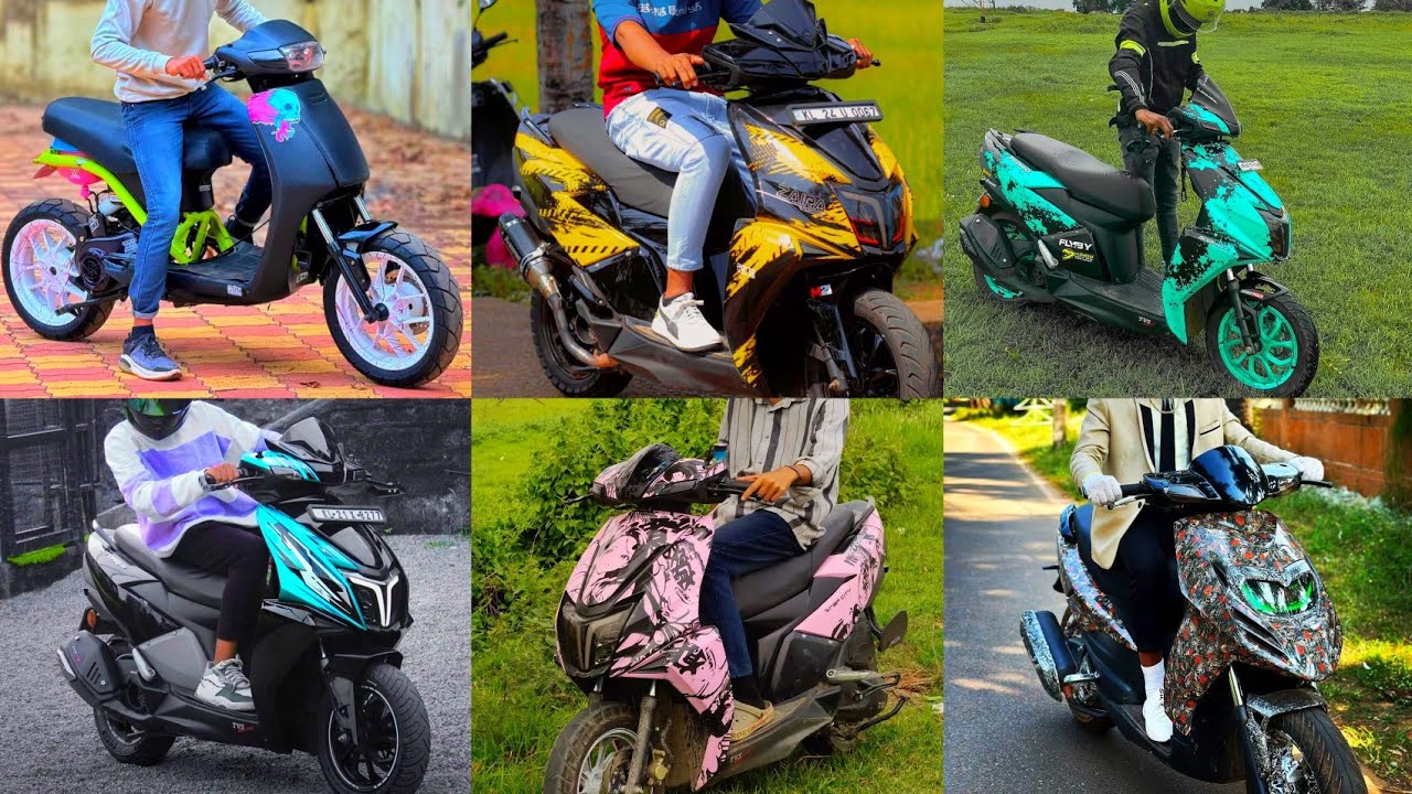 Top 10 best scooty modified (2024) [] Modification in india [] NB Bikes Huber