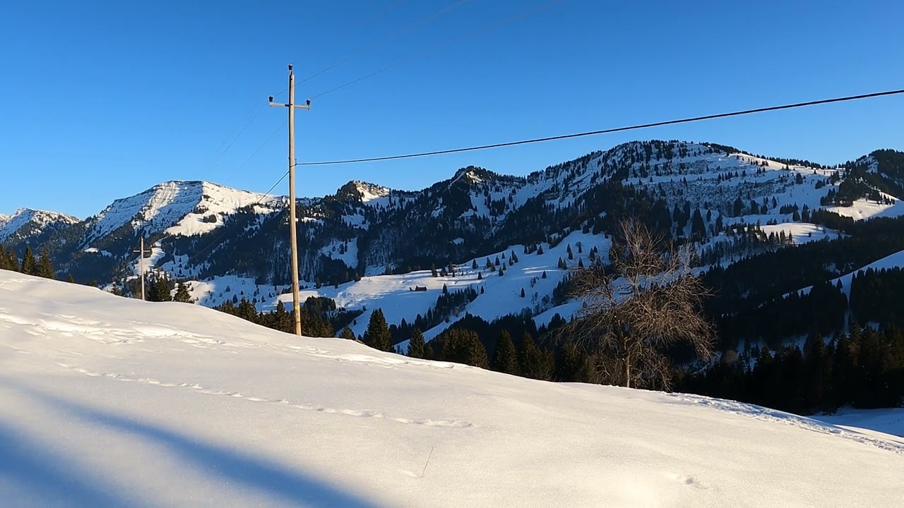 Hochgrat Ausblick, Oberstaufen Steibis Imbergbahn Bergstation (4k)