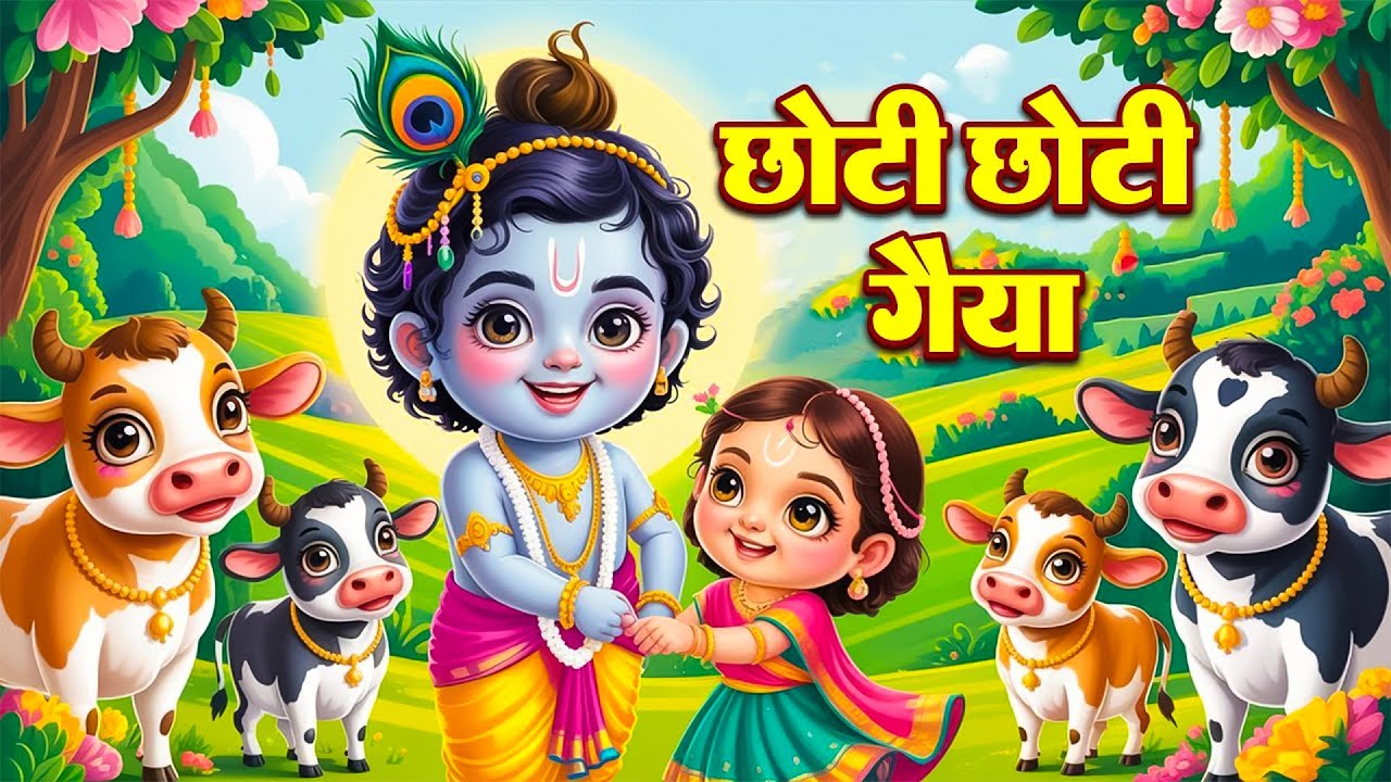 छोटी छोटी गैया छोटे छोटे ग्वाल। Choti Choti Gaiya Chote Chote Gwal। #kanha #krishna #krishnabhajan