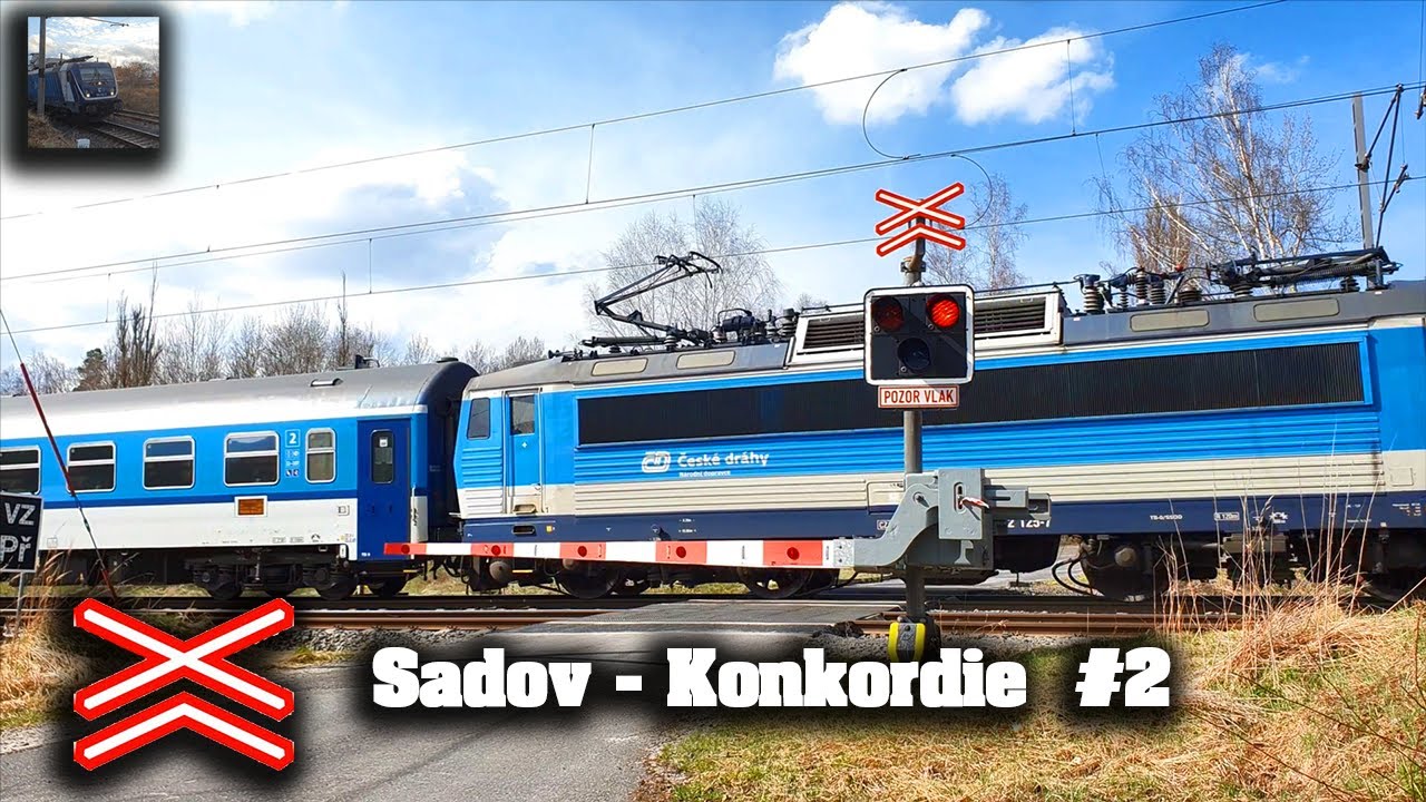 Železniční přejezd Sadov - Konkordie #2 (AŽD 97) - 11.4.2021