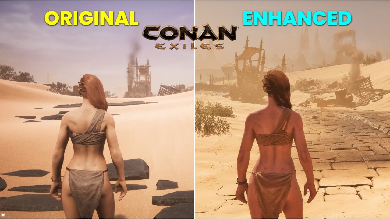 Conan Exiles &ndash; Original vs Enhanced | Graphics & Details Comparison
