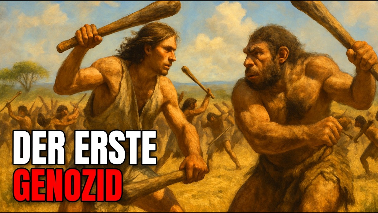 Brutale prähistorische Kriege zwischen Menschlichen Spezies. Homo Sapiens vs. Neandertaler