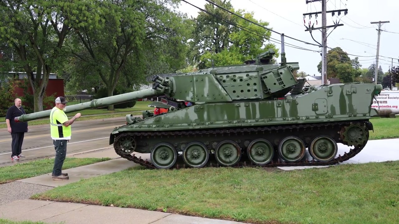 Last Drive of the Museum's M8 AGS light tank