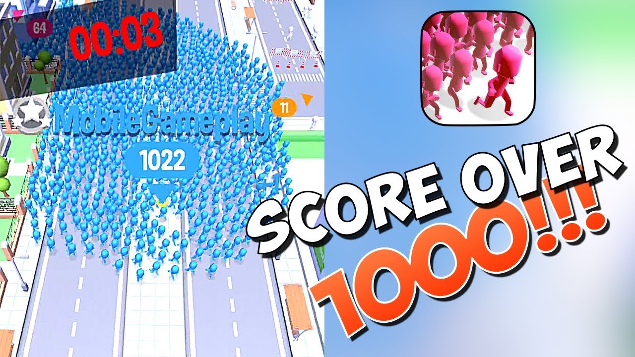 HIGHSCORE OVER 1000 IN CROWD CITY!!! (VOODOO)