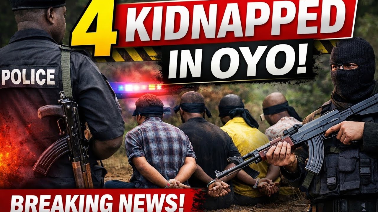 BREAKING ‼️Police confirm abduction of four in Oyo