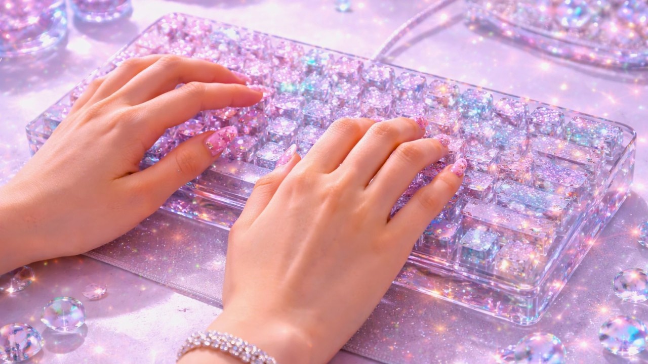 💎 Which Crystal Keyboard Would You Type On First? ⌨️ Luxury Glass ASMR Sounds