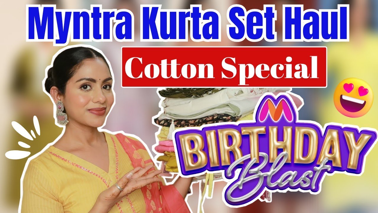 Myntra Cotton Kurta Sets You&rsquo;ll Want This Summer 🌿#Myntra #CottonKurta #MyntraHaul #SummerFashion