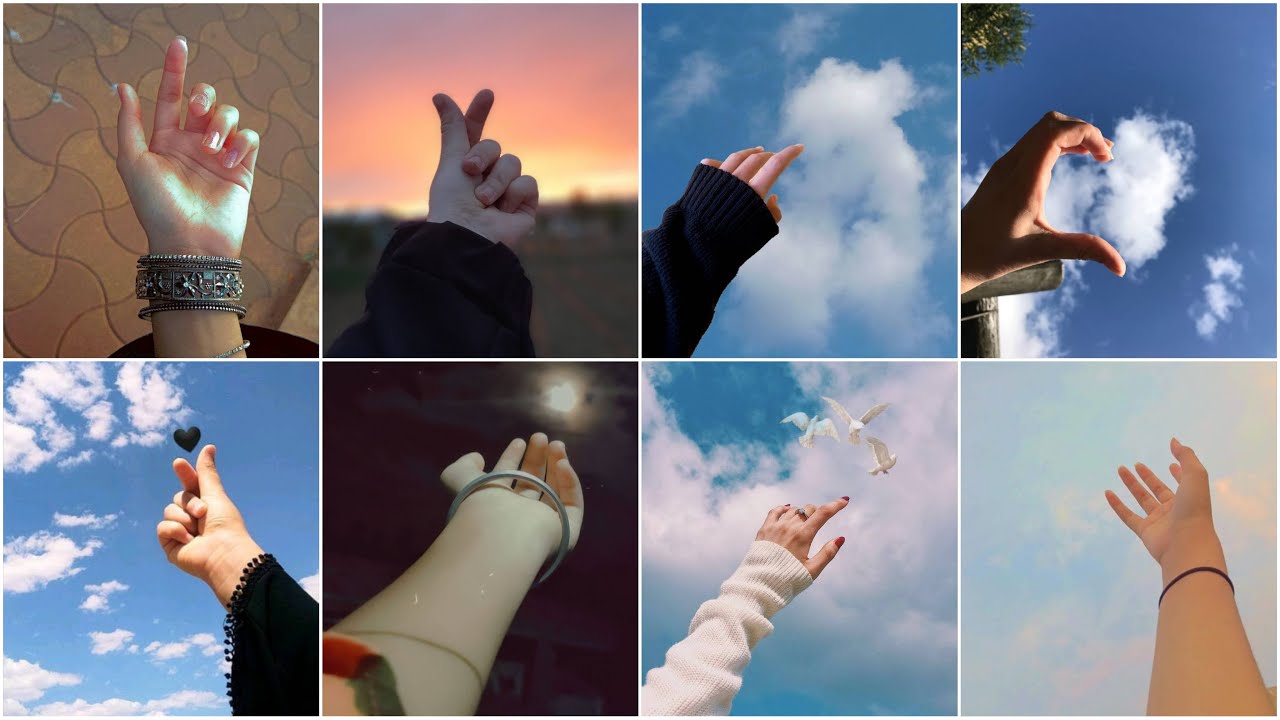 &ldquo;Creative Hand DP Poses😲 Profile DP Ideas💡for Girls🩷 | Aesthetic Sky Selfie Ideas📸 2025