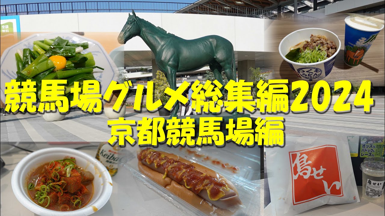 【京都競馬場グルメ総集編2024】【京都競馬場グルメ】【ギャンブルめし】【どて煮】【ホットドッグ】【つくもうどん】
