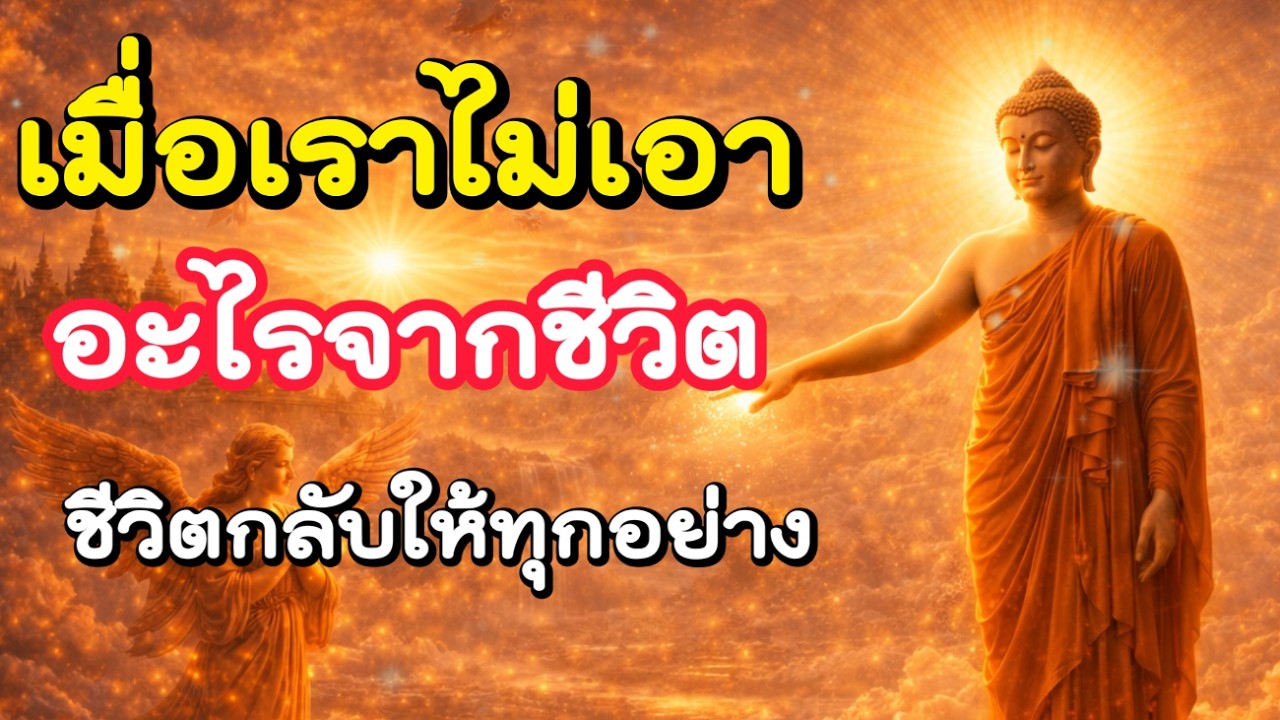 เมื่อเราไม่เอาอะไรจากชีวิต ชีวิตกลับให้ทุกอย่าง | ฟังธรรมก่อนนอน , ฟังธรรมสอนใจ | Ep.56