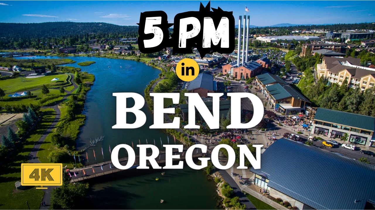 BEND, OREGON 🇺🇸【5 O'CLOCK SOMEWHERE virtual walking tour in 4K】