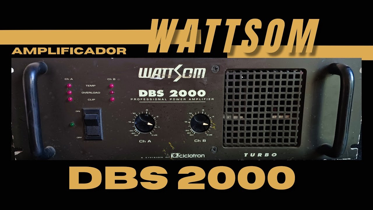AMPLIFICADOR WATTSOM DBS 2000 TURBO