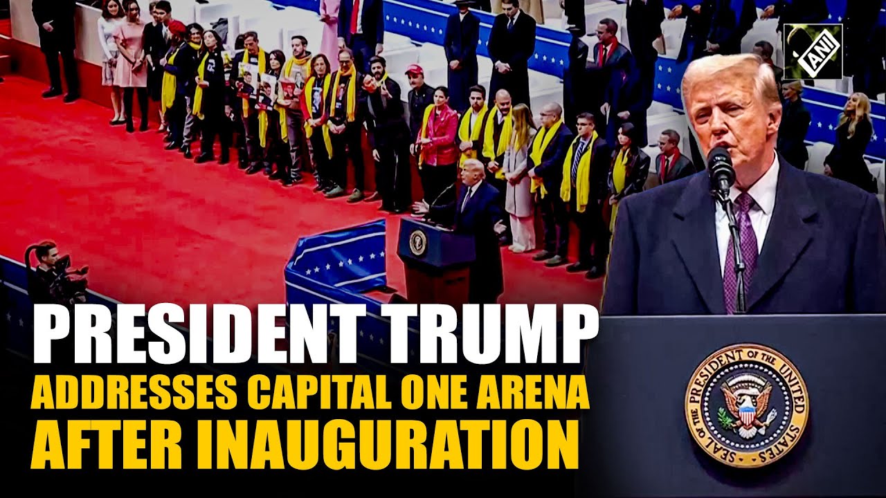 Full Unedited Speech | US President Donald Trump addresses Capital One Arena after inauguration