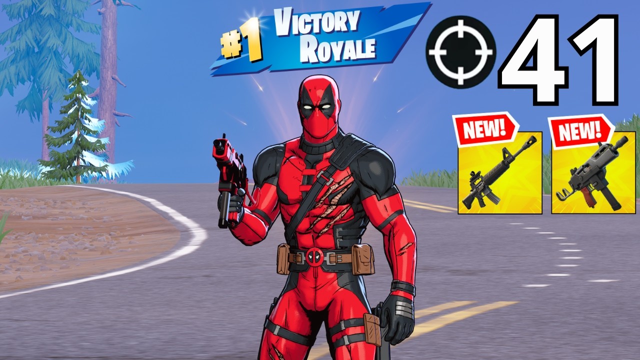 DEADPOOL Gameplay Wins Zero Build (NEW FORTNITE CHAPTER 7 SEASON 1)